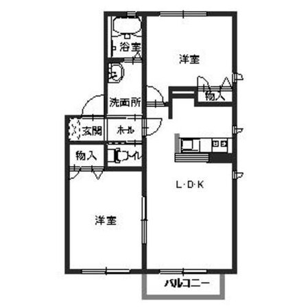 グレイス堀川　Ｂの物件間取画像